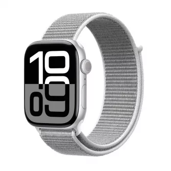 Crong Nylon Sport Loop remen za Apple Watch 38/40/41/42 mm (Silver Grey)