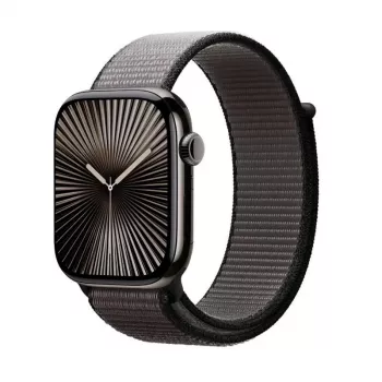Crong Nylon Sport Loop remen za Apple Watch 44/45/46/49 mm (Night Grey)