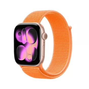 Crong Nylon Sport Loop remen za Apple Watch 38/40/41/42 mm narančasti
