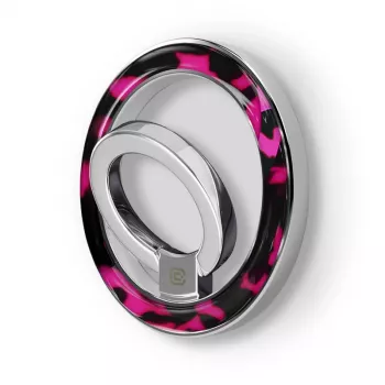 Crong Deluxe RING Holder - magnetski držač prstena za telefon MagSafe (ružičasta kornjačevina)