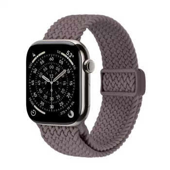 Crong Wave Band - pletena narukvica za Apple Watch 44/45/46/49 mm (smeđa)