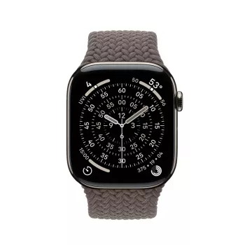 Crong Wave Band - pletena narukvica za Apple Watch 44/45/46/49 mm (smeđa)