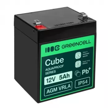 Greencell Green Cell AGM VRLA 12V 5Ah baterija za registar blagajnu, igračke, fotoaparat (91x70x102mm)
