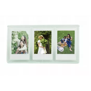 LOVEINSTANT stalni okvir za 3 fotografije za Zink / Fuji Instax Mini kamere - zeleni