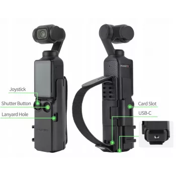 SUNNYLIFE zaštitni okvir s ručkom za DJI Osmo Pocket 3, crni
