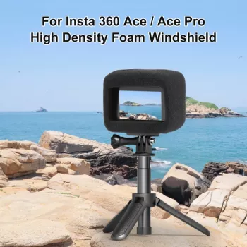 PULUZ pjenasta navlaka za zaštitu od vjetra za Insta360 Ace Pro / Insta360 Ace (crna)