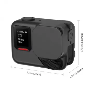 PULUZ silikonska zaštitna futrola za Insta360 Ace Pro 2 - crna