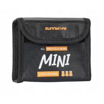 SUNNYLIFE vatrootporna kutija za pohranu baterija za 3x DJI Mini 5/4/3 Pro Mini 3 baterije N5p-dc085-3