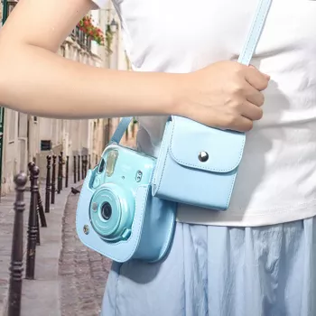 LOVEINSTANT torba za pohranu fotografija za Fujifilm Instax Square fotografije - plava