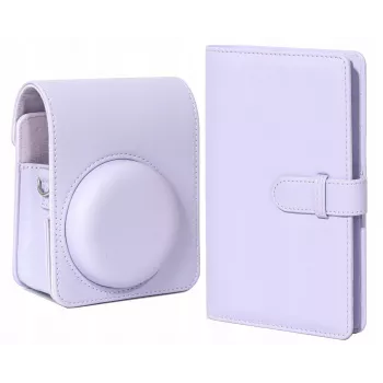 LOVEINSTANT set torbe za kameru i fotoalbuma za Fujifilm Instax Mini 13 - ljubičasti
