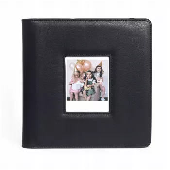 LOVEINSTANT foto album za 288 fotografija, kompatibilan s Fuji Instax Wide 400/300, Polaroid 600/Now, crno