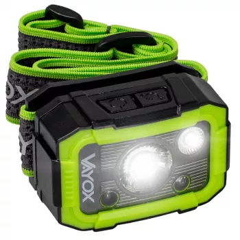 VAYOX VA0187 punjiva naglavna svjetiljka, 750 lm, CREE + SMD, senzor pokreta, IP66