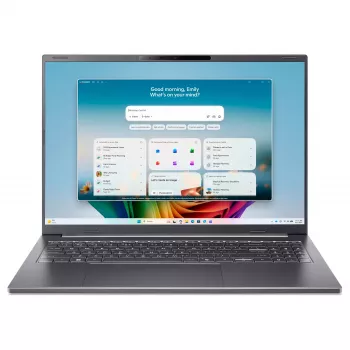 Acer Aspire 16 AI A16-I71M-96Q0 Copilot+ PC prijenosno računalo, 16 inch WUXGA OLED 120Hz, Intel Core Ultra 9 386H, 16GB LPDDR5x, 512GB SSD, Windows 11 Home, njemačka QWERTZ tipkovnica