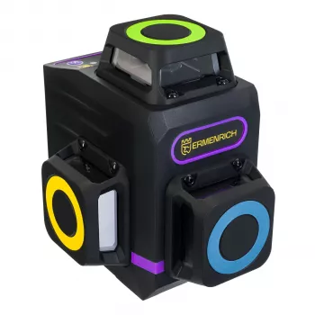 Ermenrich LV60 PRO laserski nivelir - zelena zraka, samonivelirajući, 2 linije, domet do 60 m