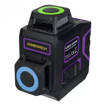 Ermenrich LV40 PRO laserski nivelir, zelena zraka, 2 linije, domet 20 m