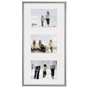 Hama Madrid okvir za slike za 3 fotografije 10x15 cm, srebrni, 23x45 cm