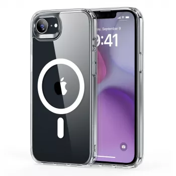 ESR Classic Hybrid HaloLock MagSafe maska za iPhone 16e / 17e, prozirna