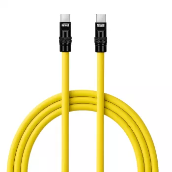 Newell USB-C na USB-C kabel 100W, 2m, silikon, žuto-crni
