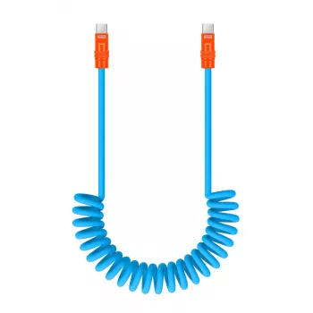 Newell USB-C na USB-C kabel 100W 1,5m silikon pleteni plavo-narančasti