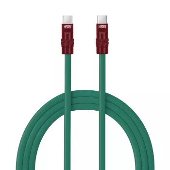 Newell USB-C na USB-C kabel 100W 2m silikon zeleno-bordo
