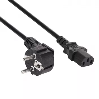 Akyga AK-PC-08C strujni kabel CEE 7/7 na IEC C13 10m crni