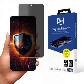 3MK Silky Matt Privacy - mat zaštita zaslona za privatnost za Samsung Galaxy S25 Edge