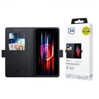 3MK maska s novčanikom za Samsung Galaxy A57 (crna)