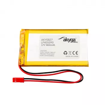 Akyga AKY0827 LP405090 Li-Po baterija 3,7 V 1800 mAh, PCM, JST 2,54 2-polni, 150 mm