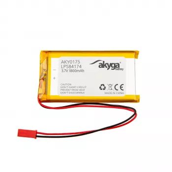 Akyga AKY0157 LP584174 Li-Po baterija 3,7 V 1800 mAh, PCM, JST 2,54 2-polni, 150 mm