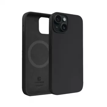 Crong Color Cover Magnetic futrola za Apple iPhone 15 Plus s MagSafe, crna