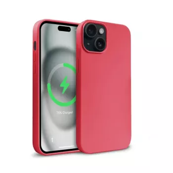 Crong Color Cover Magnetic futrola za iPhone 15 Plus MagSafe, ružičasta