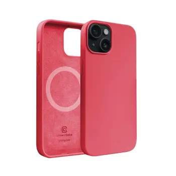 Crong Color Cover Magnetic futrola za iPhone 15 Plus MagSafe, ružičasta