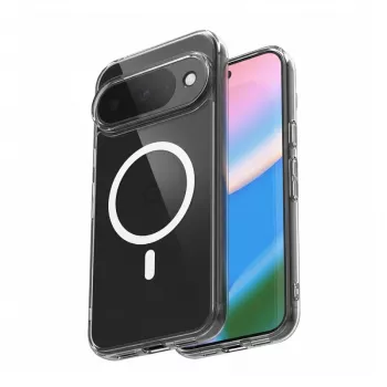 Crong Hybrid Clear Magnetic maska s MagSafe za Google Pixel 10 / 10 Pro, transparentna