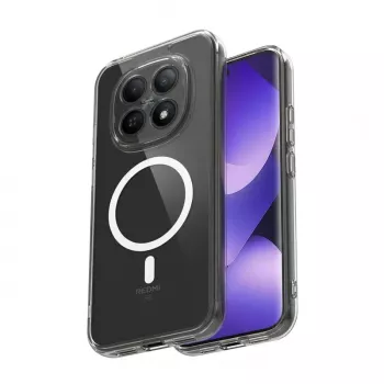 Crong Hybrid Clear Magnetic maska MagSafe za Xiaomi Redmi Note 15 Pro+ 5G (transparentna)
