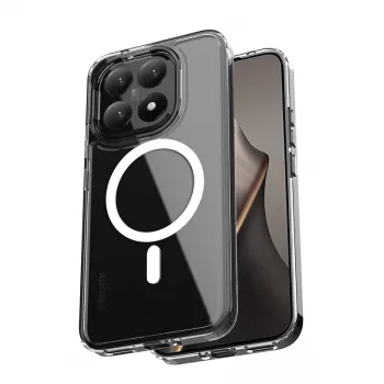 Crong Hybrid Clear Magnetic maska MagSafe za Xiaomi 15T (transparentna)