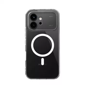Crong Hybrid Clear Magnetic maska za Honor 600 5G, kompatibilna s MagSafe, transparentna