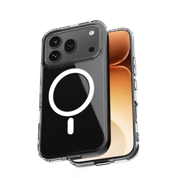Crong Hybrid Clear Magnetic maska za Honor 600 Pro 5G, kompatibilna s MagSafe, transparentna