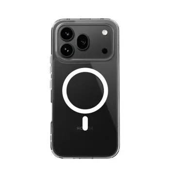 Crong Hybrid Clear Magnetic maska za Honor 600 Pro 5G, kompatibilna s MagSafe, transparentna