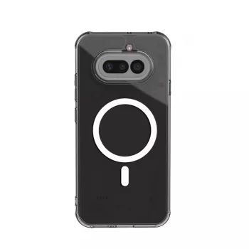Crong Hybrid Clear Magnetic maska za Nothing Phone 4a, kompatibilna s MagSafe, transparentna