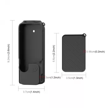 PULUZ silikonska zaštitna futrola za DJI Osmo Pocket 3 - crna