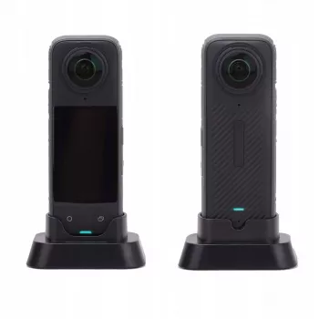 SUNNYLIFE mini stalak za Insta360 X4 akcijsku kameru - crni, sklopivi stolni stativ s 1/4