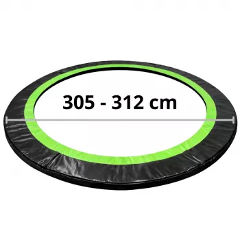 Lean zaštitna obloga za opruge trampolina, crna, 305-312 cm 10 ft