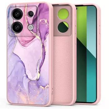 TECH-PROTECT stražnje kućište za Xiaomi Redmi Note 13 Pro 5G / Poco X6 5G, mramorni uzorak, bijelo-siva, Hybrid TPU + PC