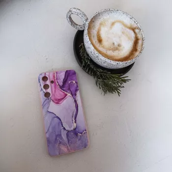 TECH-PROTECT stražnje kućište za Xiaomi Redmi Note 13 Pro 5G / Poco X6 5G, mramorni uzorak, bijelo-siva, Hybrid TPU + PC
