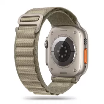 TECH-PROTECT NYLON PRO Apple Watch 6 / 7 / 8 / 9 / 10 / SE / Ultra 1 / 2 (44 / 45 / 46 / 49 mm) titan/olive