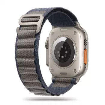 TECH-PROTECT Nylon Pro remen za Apple Watch za Series 6/7/8/9/10/SE/Ultra 1/2 (44/45/46/49 mm) navy/siva
