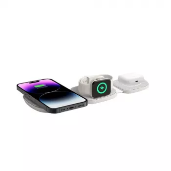 Tech-Protect QI15W-A32 3IN1 MagSafe bežični stalak za punjenje sivi