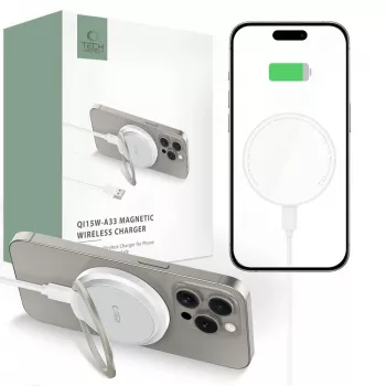 Tech-Protect QI15W-A33 MagSafe bežični punjač 15W bijeli
