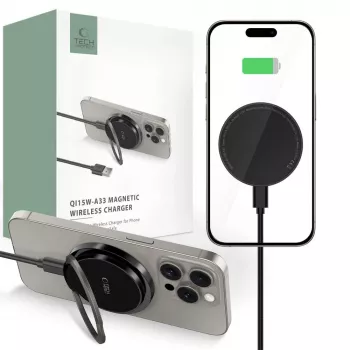 Tech-Protect QI15W-A33 MagSafe bežični punjač 15W crni
