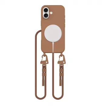 Tech-Protect Magnecklace Magsafe iPhone 16 čokoladno smeđi
